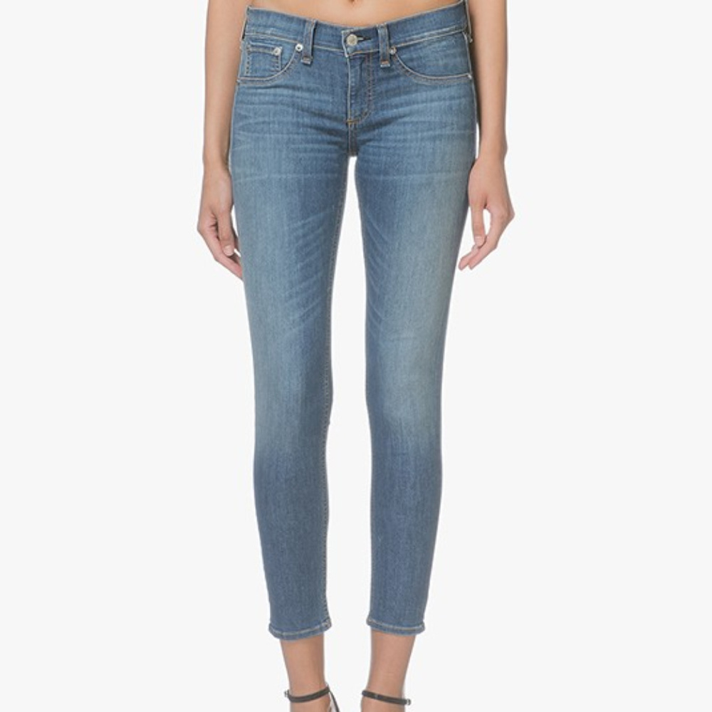 Rag and Bone Rae Capri Blue Jeans Womens Size 31